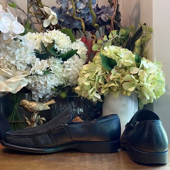 Bally Arcon Slip-On Black Lambskin Leather Loafers